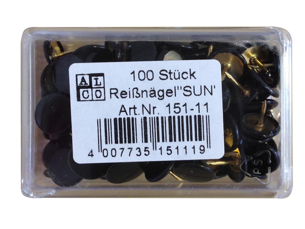 Alco Risalni žebljički, črni, 100 kos