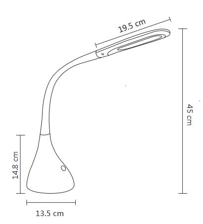 Alco Pisarniška LED svetilka 908, bela