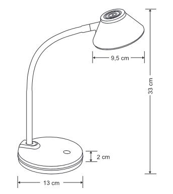 Alco Pisarniška svetilka 943 bela