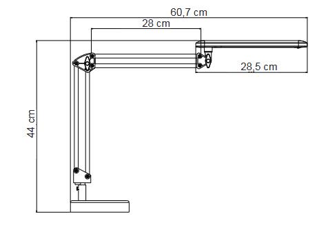 Alco Pisarniška svetilka 963 bela