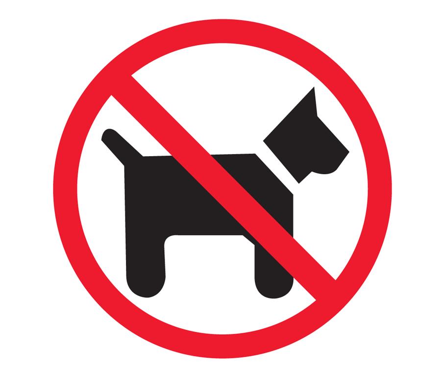 Apli Nalepka Prepovedano za pse