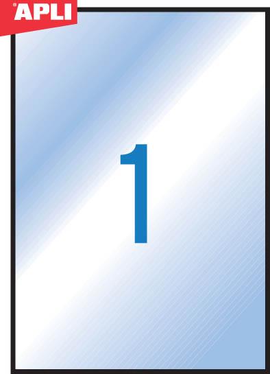 Apli Vrem. odp. nalepke, proz., 210 x 297 mm