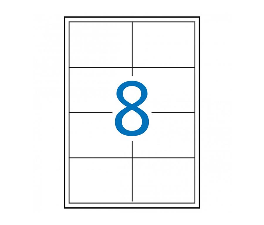 Apli Bele nalepke 97 x 67,7 mm, 8/stran