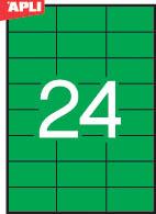 Apli Barvne nalepke, zelene 70 x 37 mm