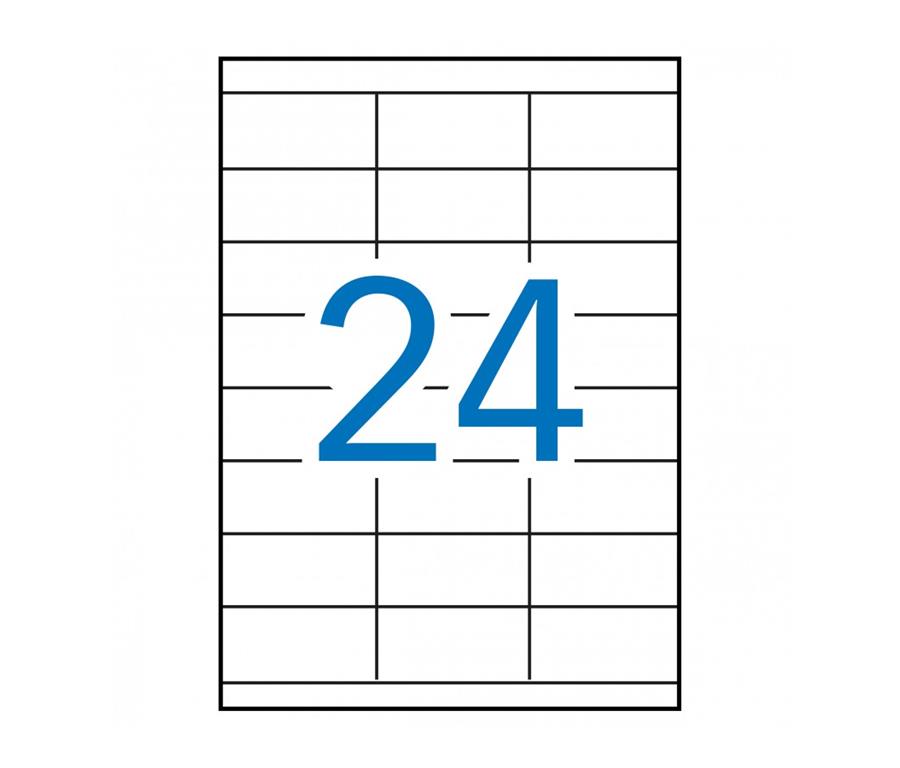 Apli Bele nalepke 70 x 35 mm, 24/stran