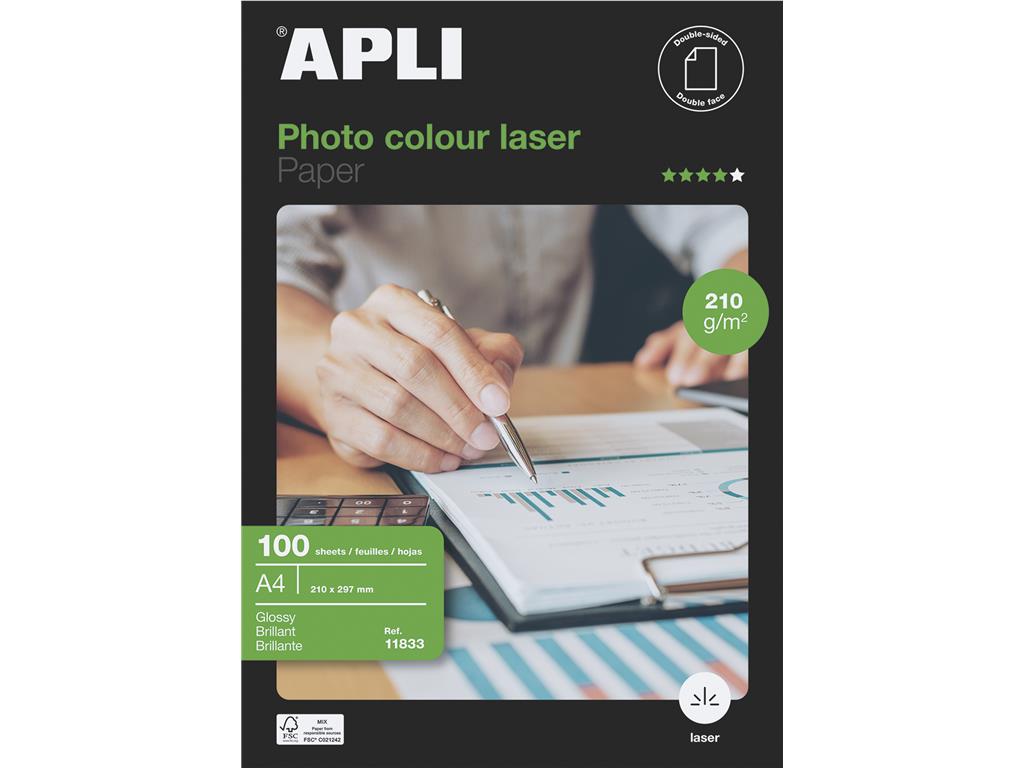 Apli Foto papir A4 Laser Glossy 210g