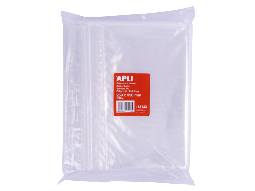Apli Vrečke z zip zapiranjem 250 x 350 mm