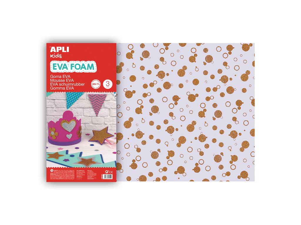 Apli Penasta guma vzorec zlate pike