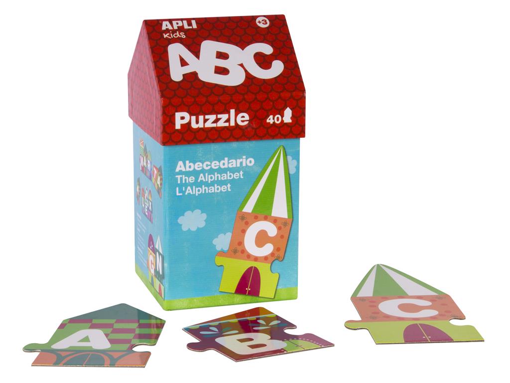 Apli Sestavljanka mala hiša z abecedo, 40 kos