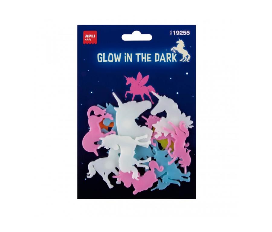 Apli Nalepke samorog - svetijo v temi