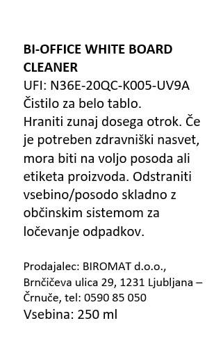 Bi-Office Čistilo za belo tablo 250 ml