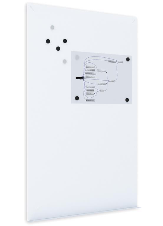 Bi-Office Tabla bela Tile, 98 x 148 cm