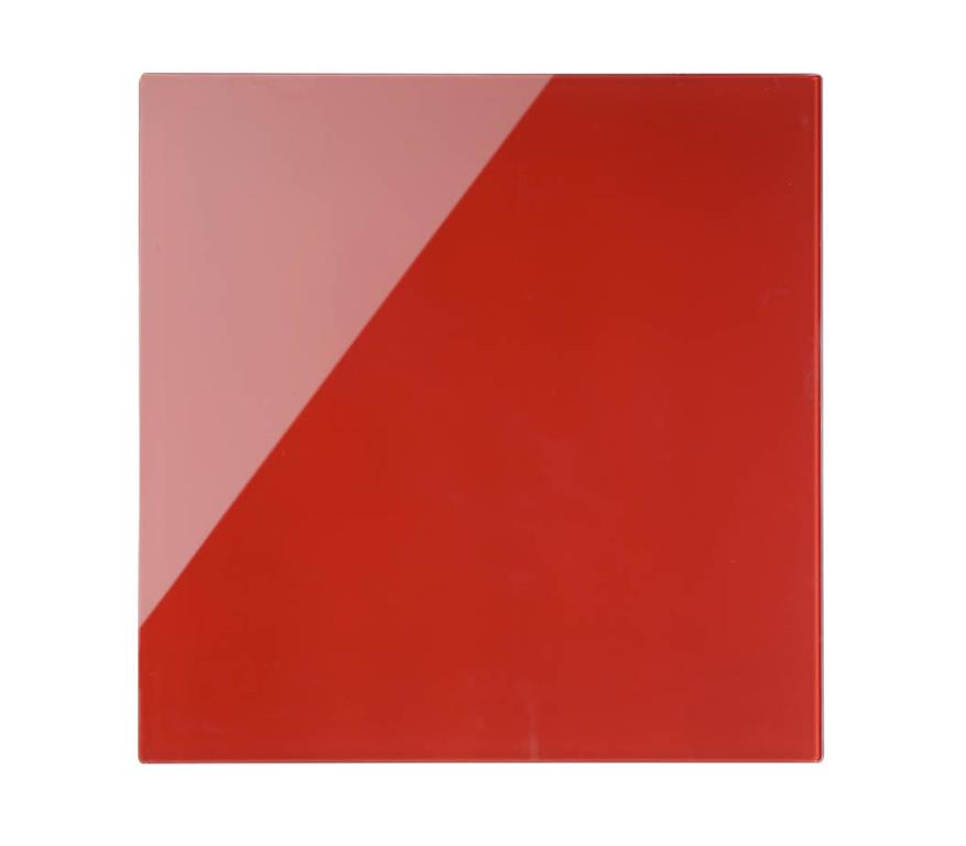 Bi-Office Tabla stenska steklena 38 x 38 cm, rdeča