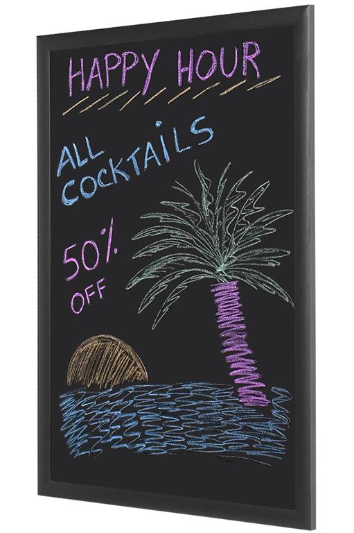 Bi-Office Tabla črna stenska 45 x 60 cm