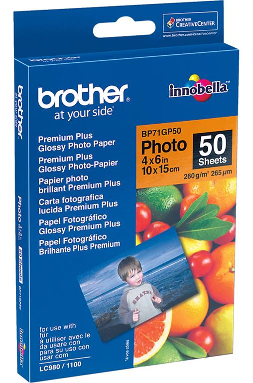 Brother Foto papir glossy 10x15 cm, 50 listov