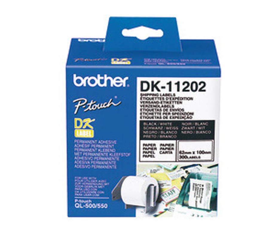 Brother DK11202 Nalepke za odpremo 62x100mm