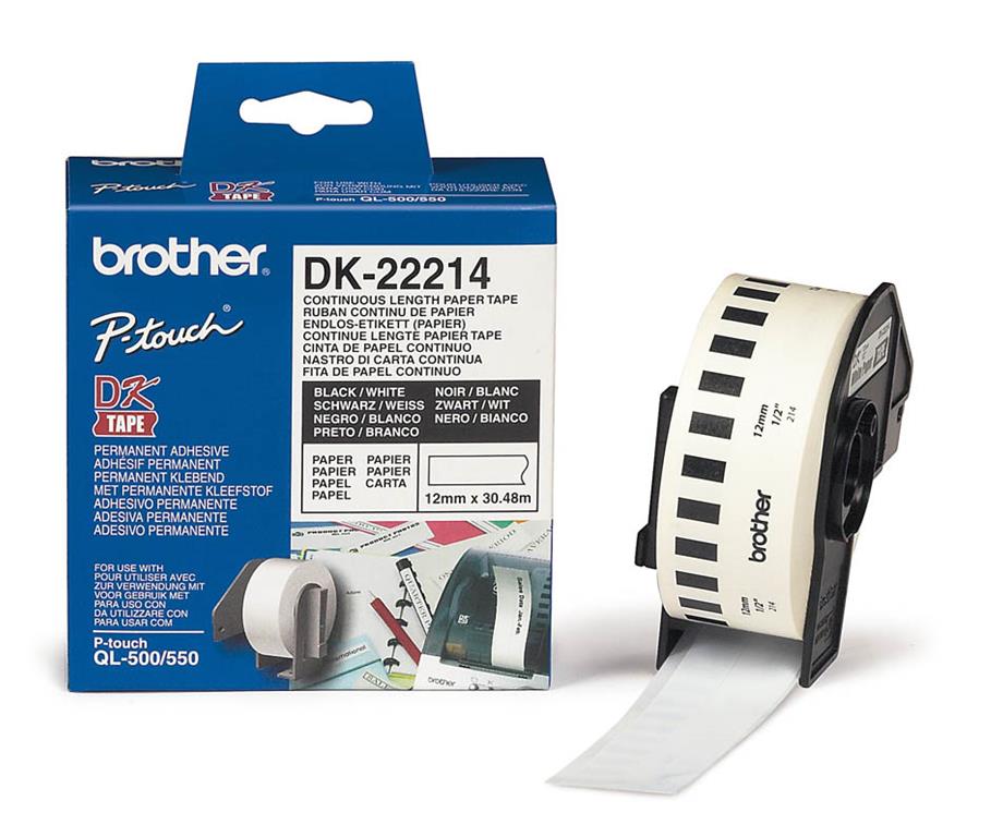 Brother DK22214 Neskončne nalepke - papir