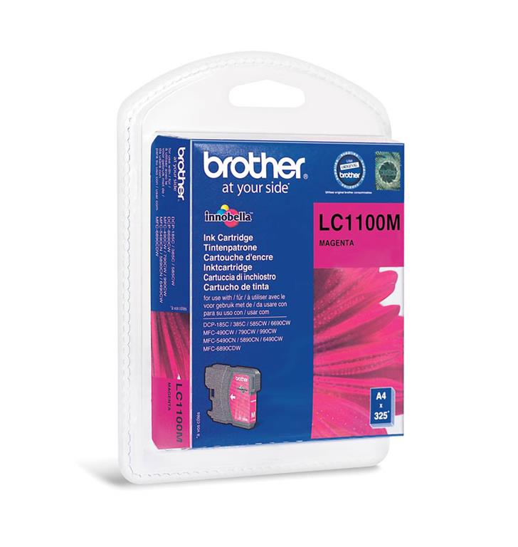 Brother Kartuša LC1100M, magenta, 325 strani