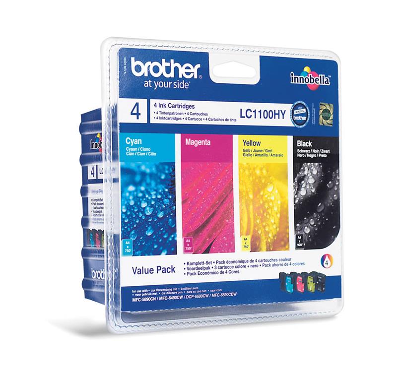 Brother Kartuša LC1100VALBP, ValuePack