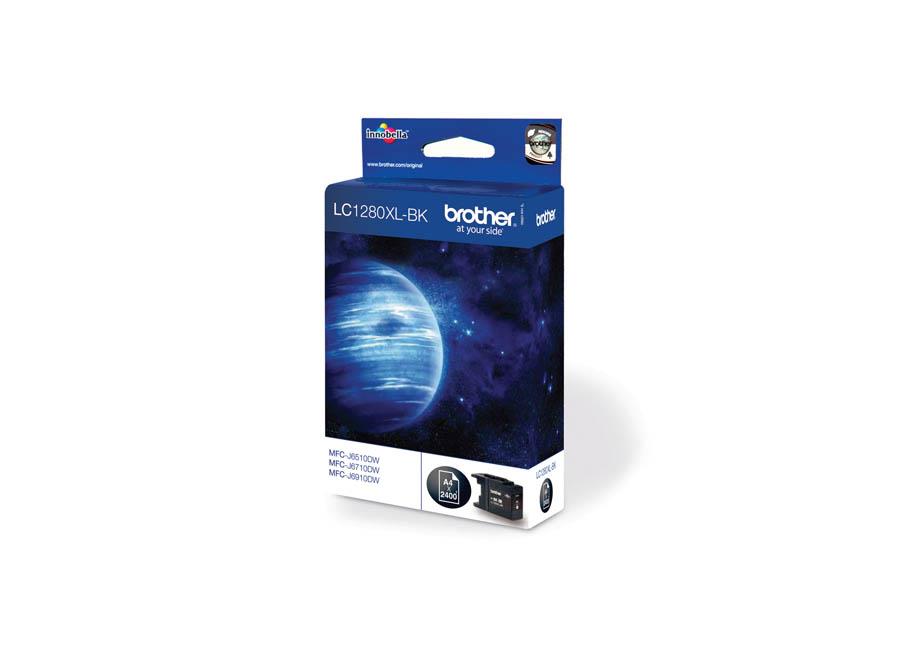 Brother Kartuša LC1280XLB, črna, 2.400 strani
