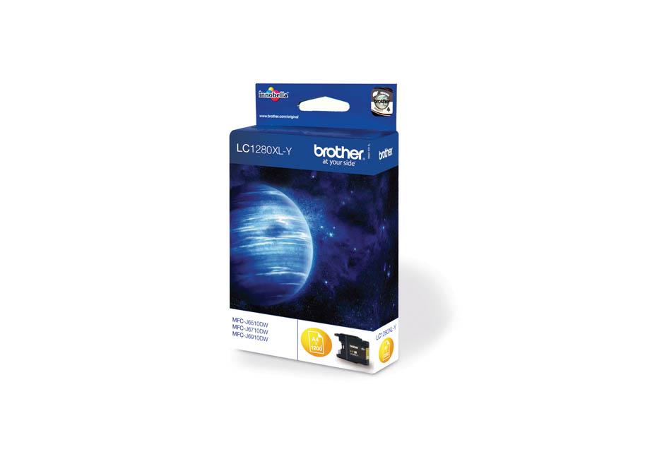 Brother Kartuša LC1280XLY, yellow, 1.200 strani