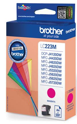 Brother Kartuša LC223M, magenta, 550 strani