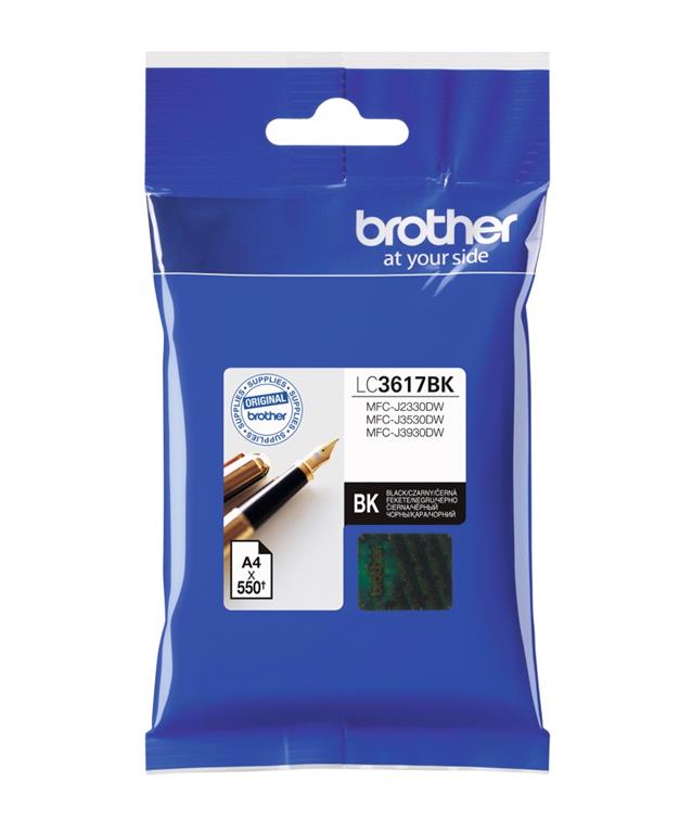 Brother Kartuša LC3617BK, črna, 550 strani