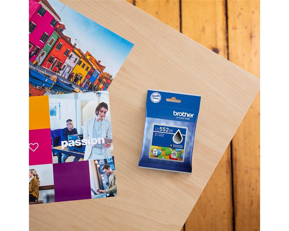 Brother Kartuša LC552BK, črna, 500 strani