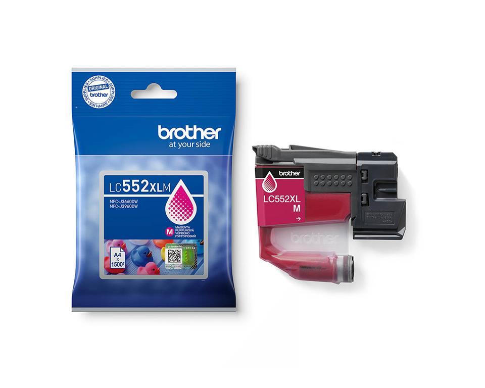 Brother Kartuša LC552XLM, magenta, 1.500 strani