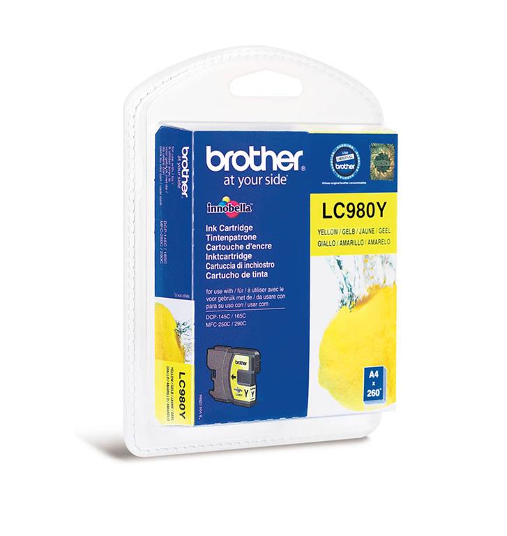 Brother Kartuša LC980Y, yellow, 260 strani