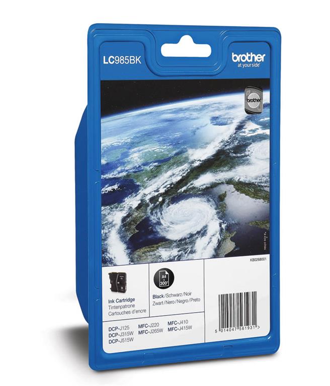 Brother Kartuša LC985BK, črna, 300 strani