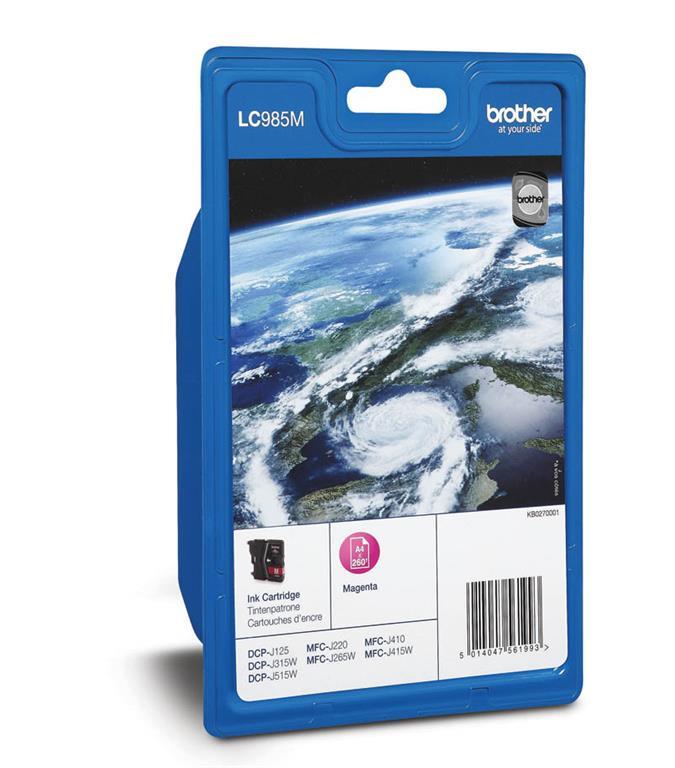 Brother Kartuša LC985M, magenta, 260 strani