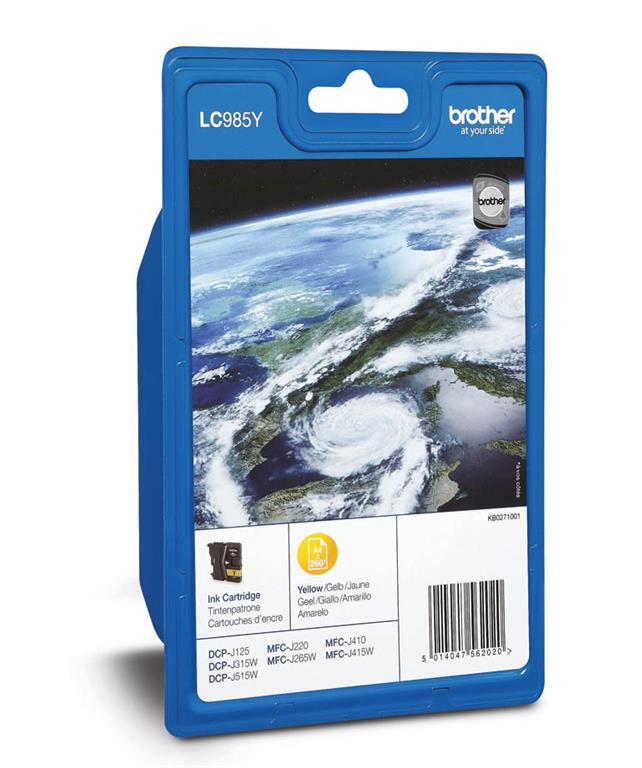 Brother Kartuša LC985Y, yellow, 260 strani