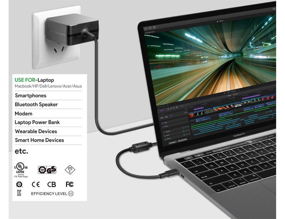 CoreParts USB-C napajalnik