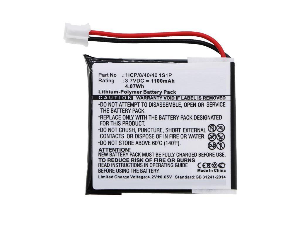 CoreParts Baterija 4.07Wh Li-Pol 3.7V 1100mAh črna