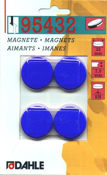 Dahle Magnet y32mm barve 4 kos