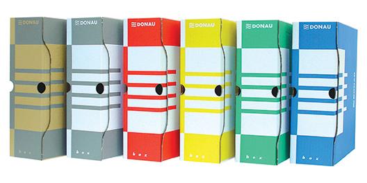 Donau Arhivska škatla A4/100 karton BARVE