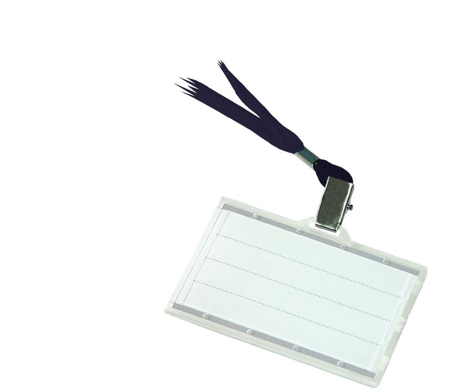 Donau Identif. kartice na črni vrvici 54x88mm