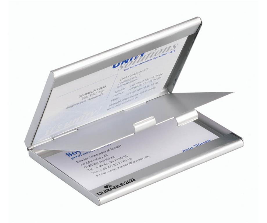 Durable Škatlica za vizitke, dvojna (2433)