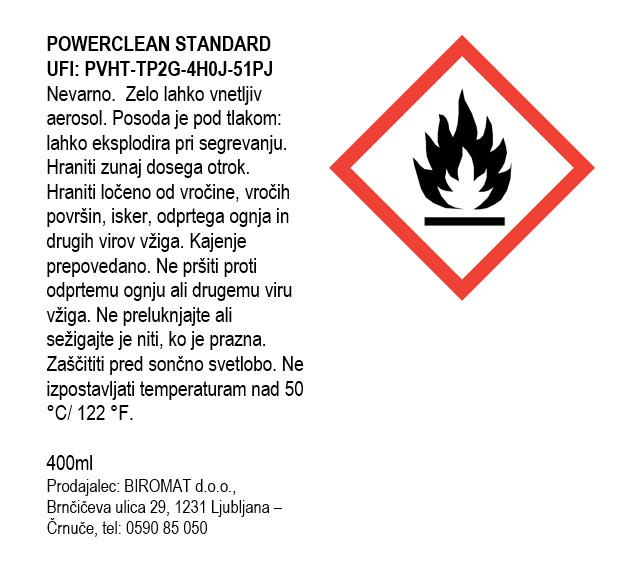 Durable Razpihovalo prahu Powerclean Standard