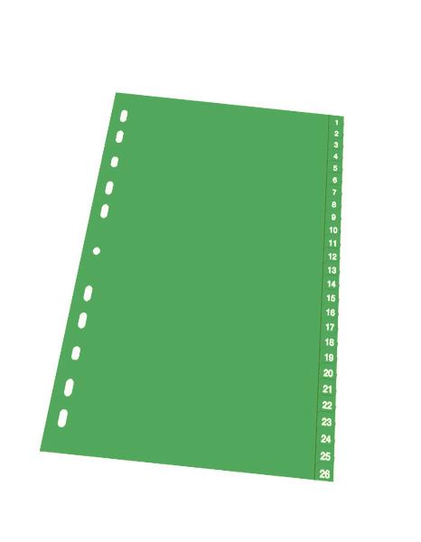 Durable Ločilni listi 1/52 zeleni (6157)