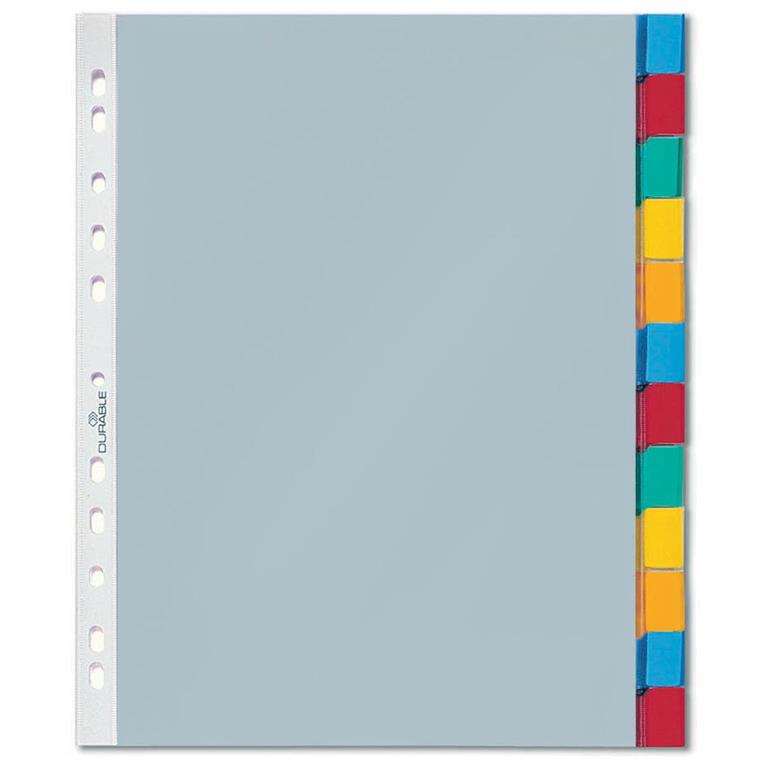 Durable Ločilni listi - U Mapa A4 12-delni