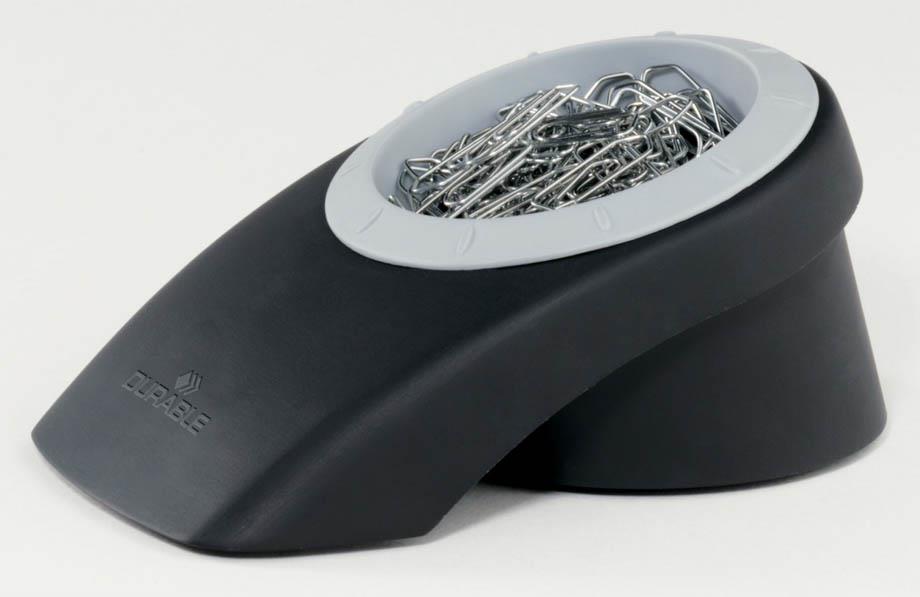 Durable Posodica za papirne sponke (7713), črna