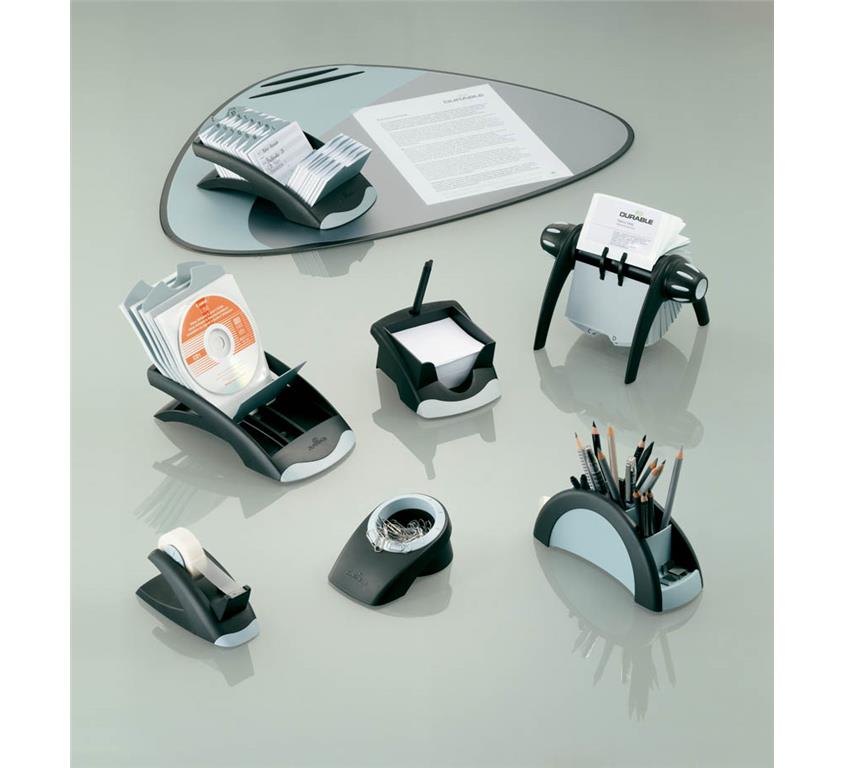 Durable Posodica za papirne sponke (7713), črna