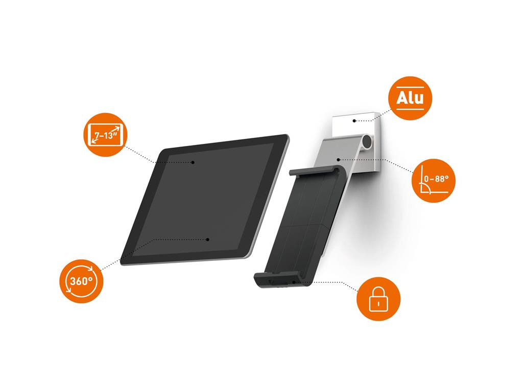 Durable Stojalo za tablico za na steno