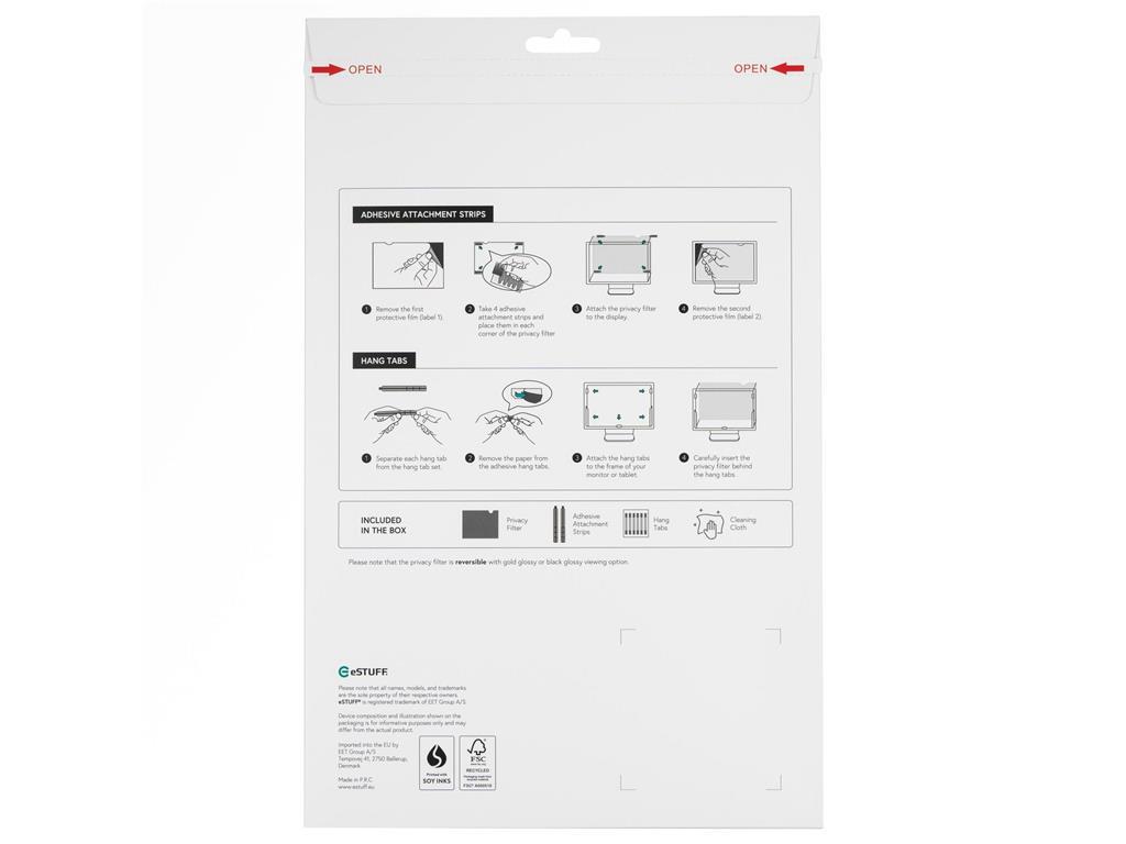 eSTUFF Zlatni filter privatnosti 11.6" 16:9