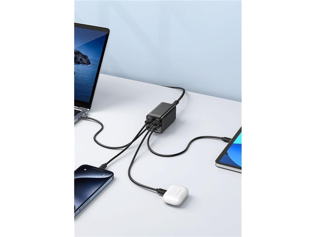 eSTUFF 120W 4-portni PD GaN večportni polnilnik