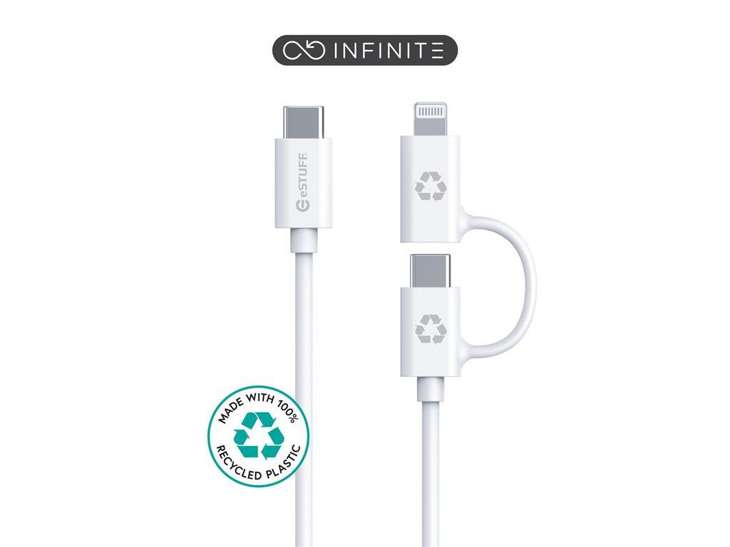 eSTUFF INFINITE Super Soft 2-v-1 USB-C na