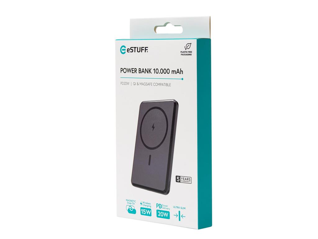 eSTUFF Magnetna prenosna baterija 10.000 mAh