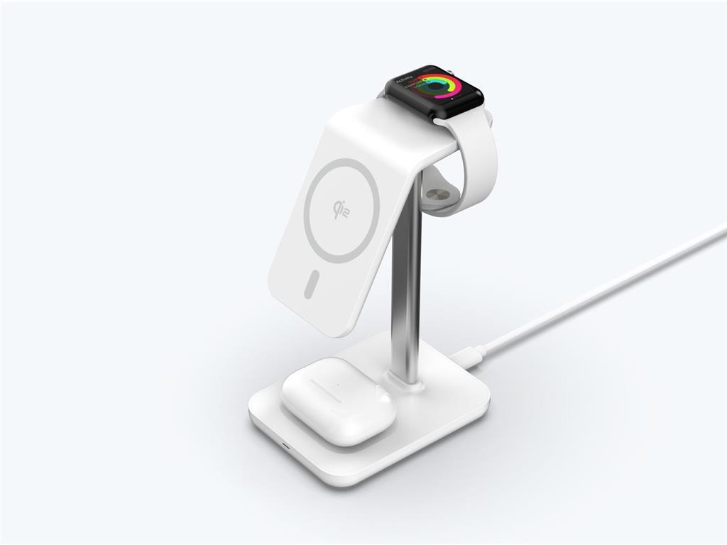 eSTUFF QI2 3-in-1 magnetni brezžični polnilec